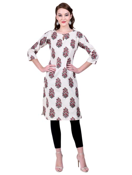 printed straight kurta - 16975117 - Standard Image - 1