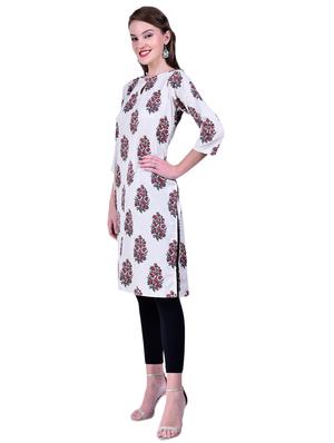printed straight kurta - 16975117 - Standard Image - 2