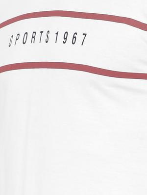 white chest print t-shirt - 16975139 - Standard Image - 4