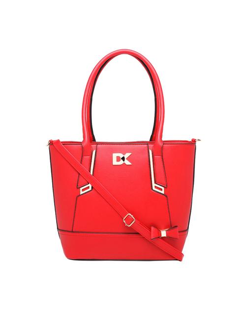 red leatherette (pu) regular handbag - 16975207 - Standard Image - 1