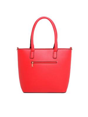 red leatherette (pu) regular handbag - 16975207 - Standard Image - 2