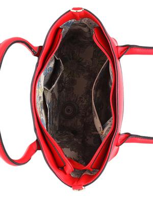 red leatherette (pu) regular handbag - 16975207 - Standard Image - 3
