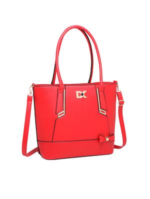 red leatherette (pu) regular handbag - 16975207 - Standard Image - 4