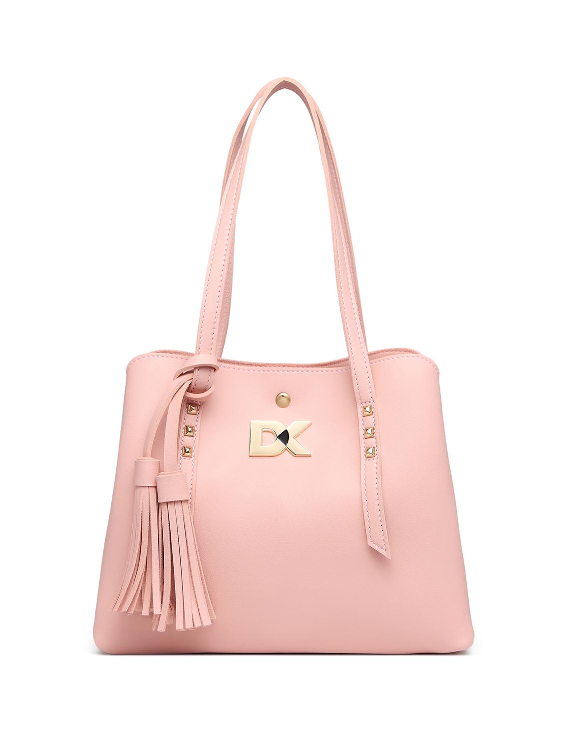 pink leatherette (pu) regular handbag - 16975250 - Zoom Image - 1