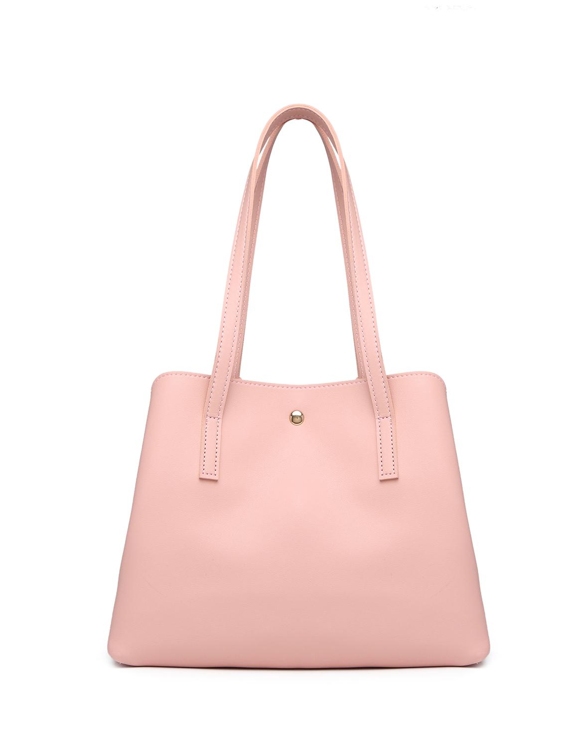 pink leatherette (pu) regular handbag - 16975250 - Zoom Image - 2