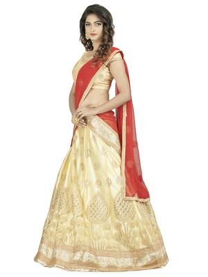 embroidered panelled lehenga - 16975736 - Standard Image - 2