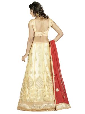 embroidered panelled lehenga - 16975736 - Standard Image - 3