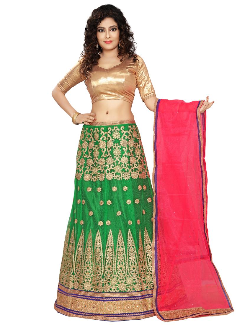 embroidered panelled lehenga - 16975742 - Zoom Image - 1