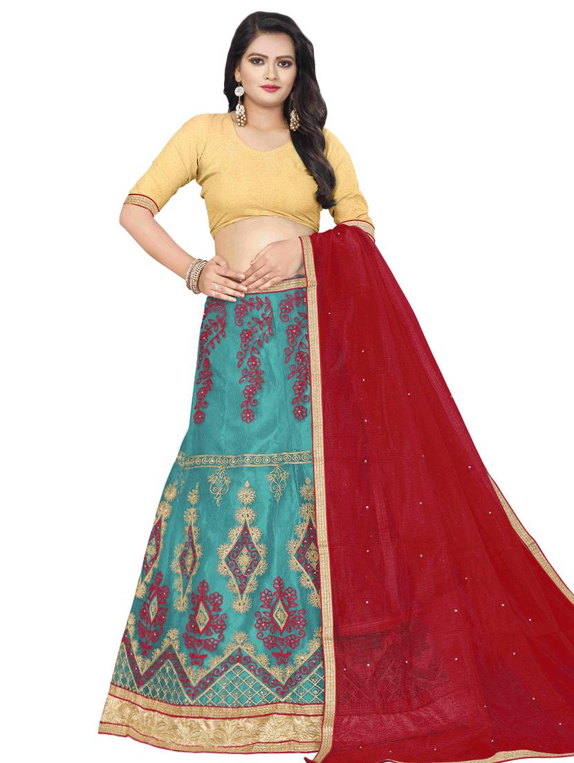 embroidered panelled lehenga - 16975763 - Zoom Image - 1