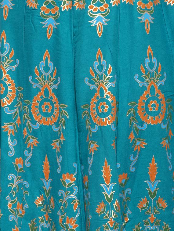 light blue rayon flared skirt - 16975908 - Zoom Image - 5