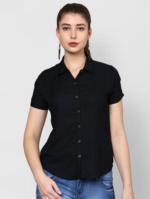 short sleeved solid shirt - 16975964 - Very Small Image - 1