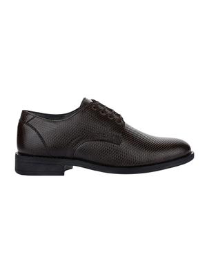 brown leather laceup derbies - 16976131 - Standard Image - 2