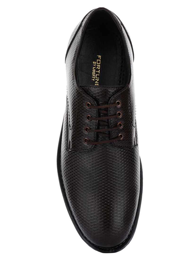 brown leather laceup derbies - 16976131 - Zoom Image - 4