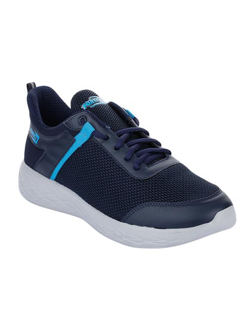navy blue lace up sport shoes - 16976155 - Standard Image - 1