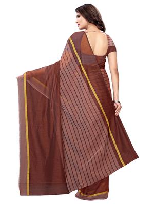 striped woven saree with blouse - 16976760 - Standard Image - 2