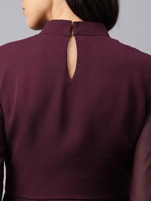 pin tucks detail flared dress - 16976988 - Standard Image - 6