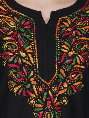 chikankari straight kurti - 16977103 - Standard Image - 6