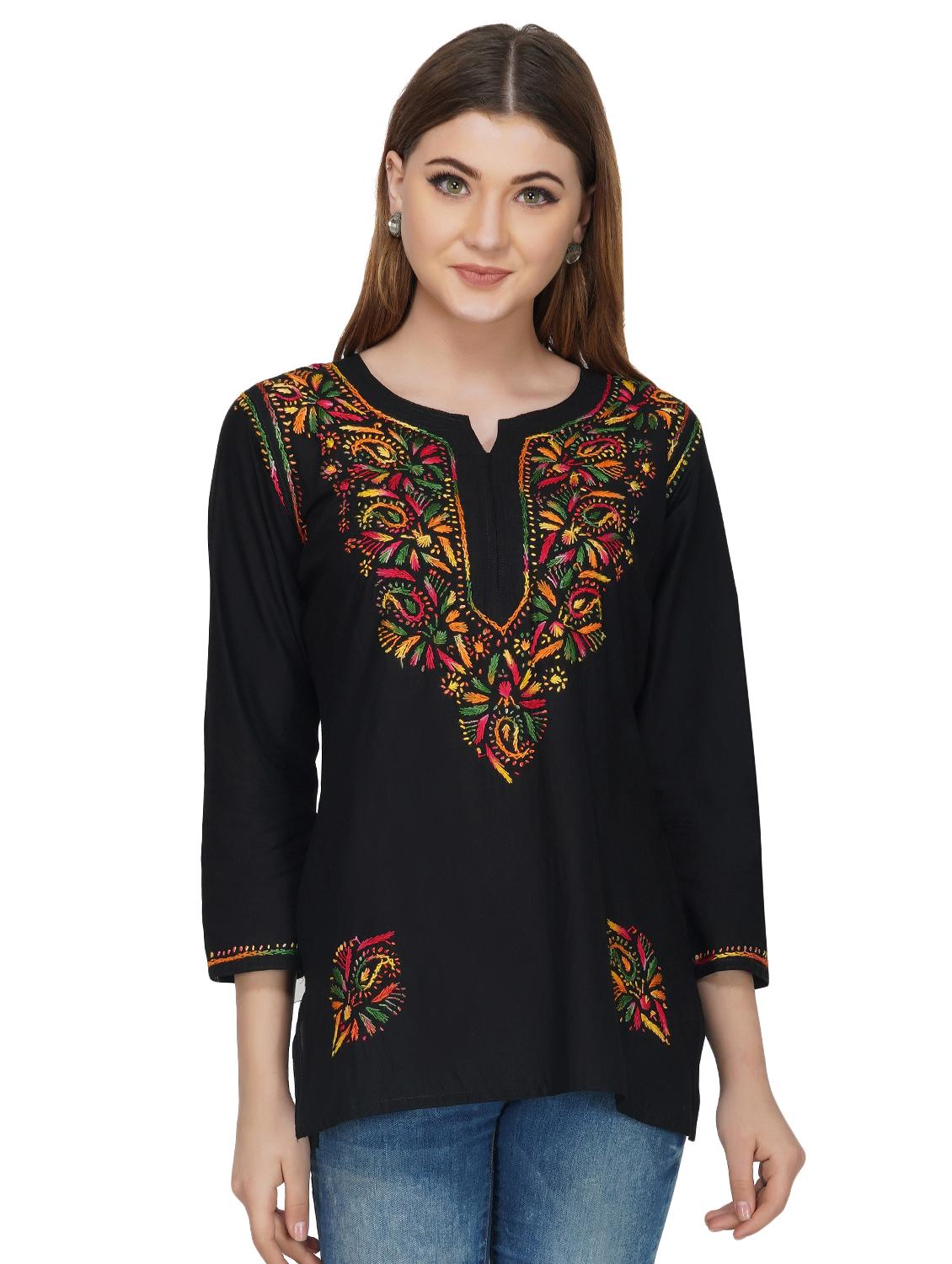 chikankari straight kurti - 16977103 - Zoom Image - 1