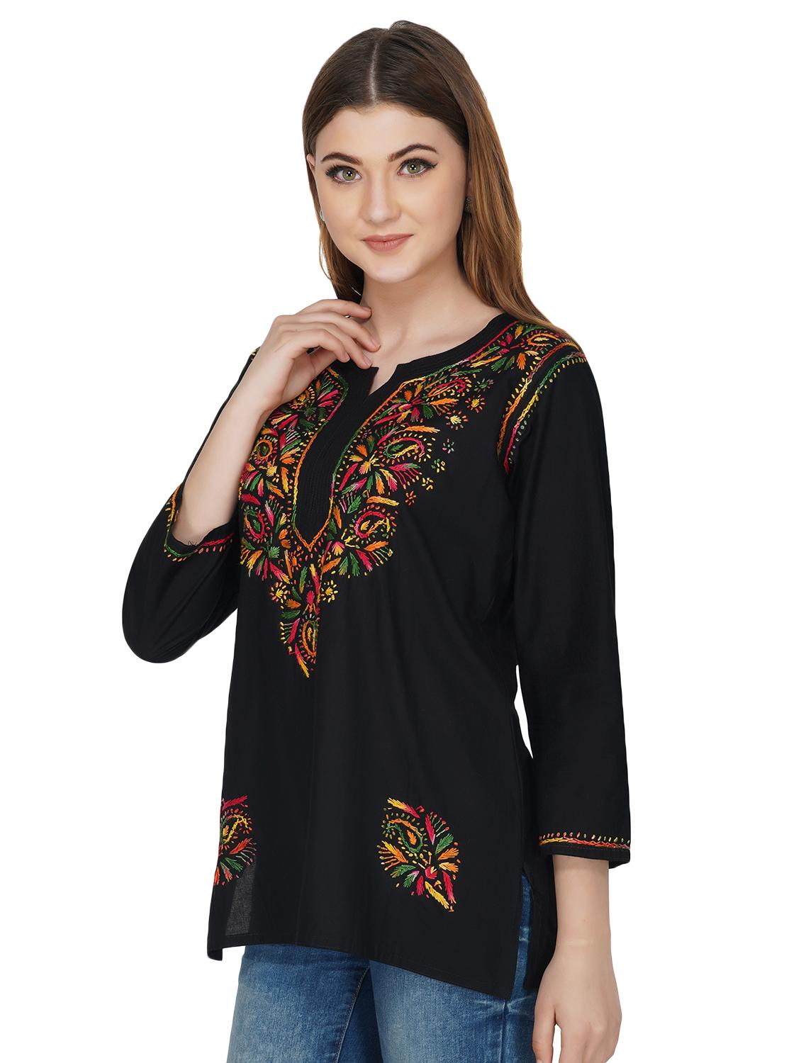 chikankari straight kurti - 16977103 - Zoom Image - 2