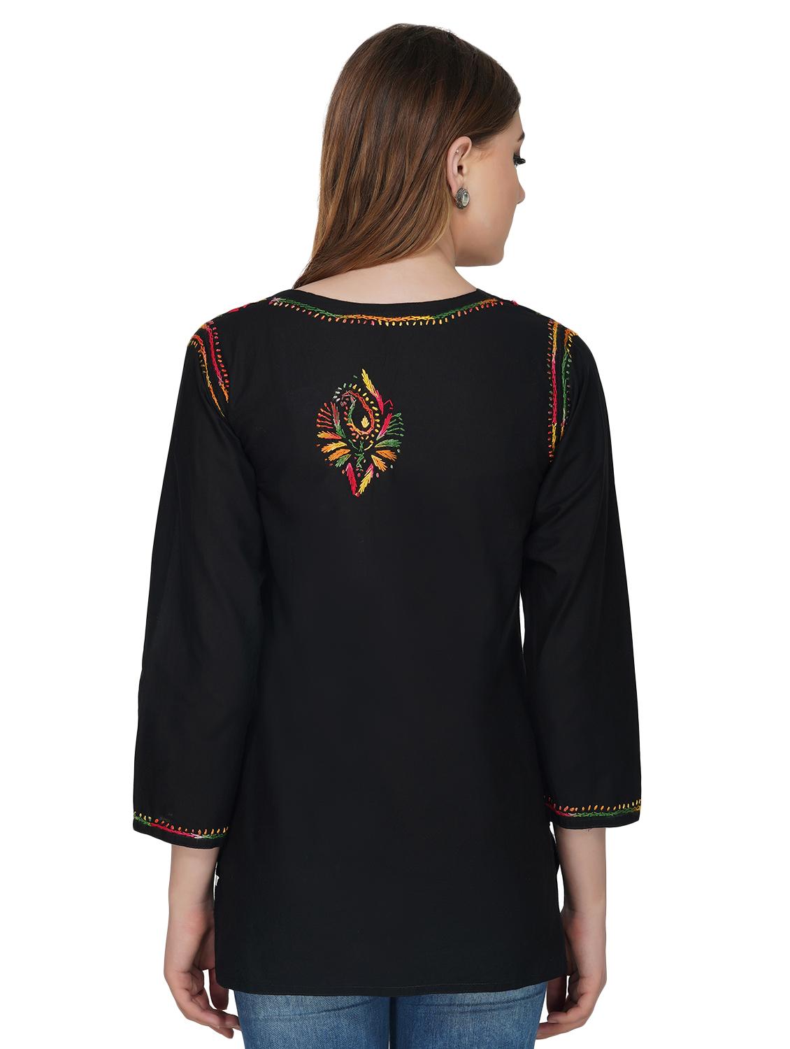 chikankari straight kurti - 16977103 - Zoom Image - 4