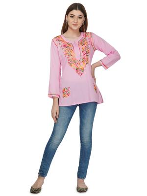 chikankari straight kurti - 16977108 - Standard Image - 5