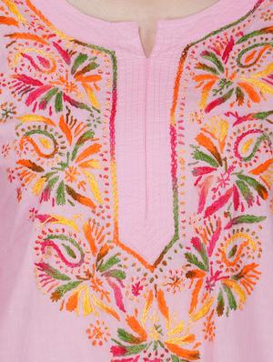 chikankari straight kurti - 16977108 - Standard Image - 6