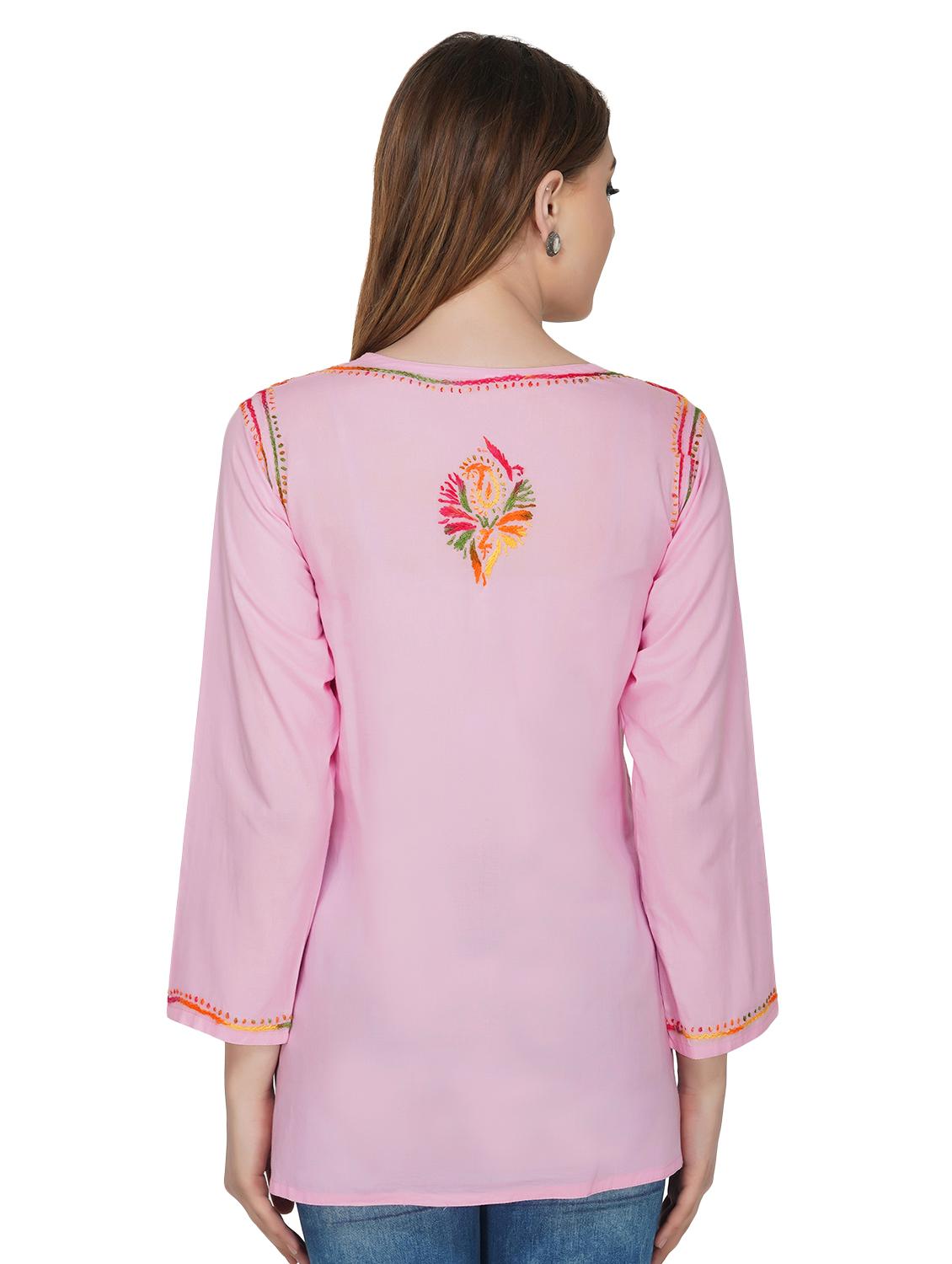 chikankari straight kurti - 16977108 - Zoom Image - 4