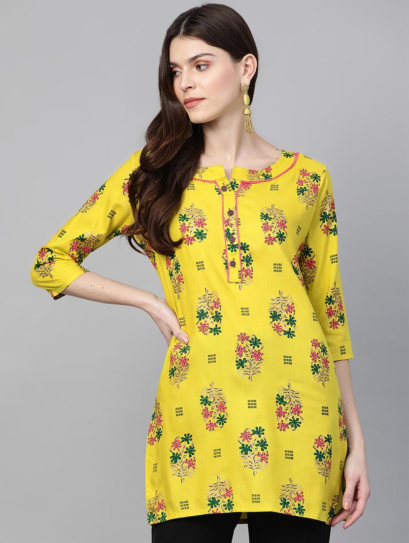 printed straight kurti - 16978281 - Zoom Image - 1