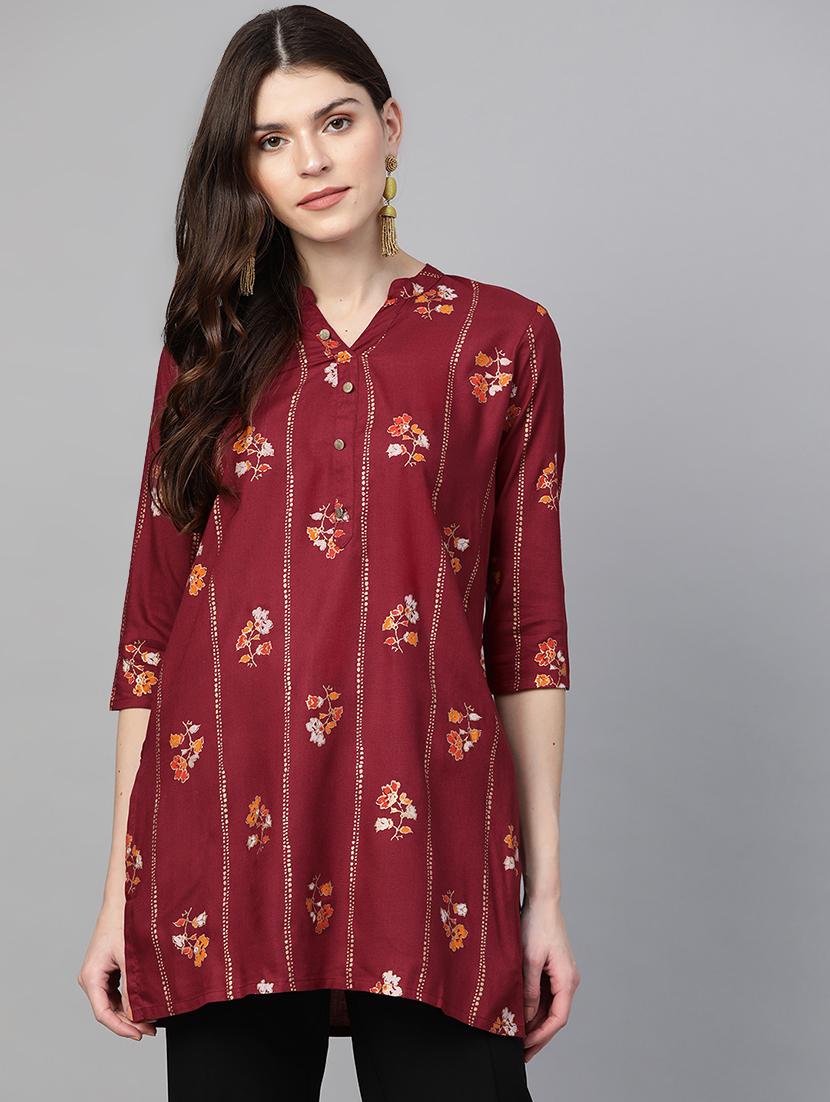 printed straight kurti - 16978284 - Zoom Image - 1