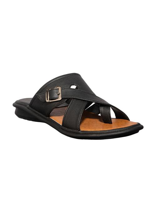 black slip on sandals - 16978653 - Standard Image - 1