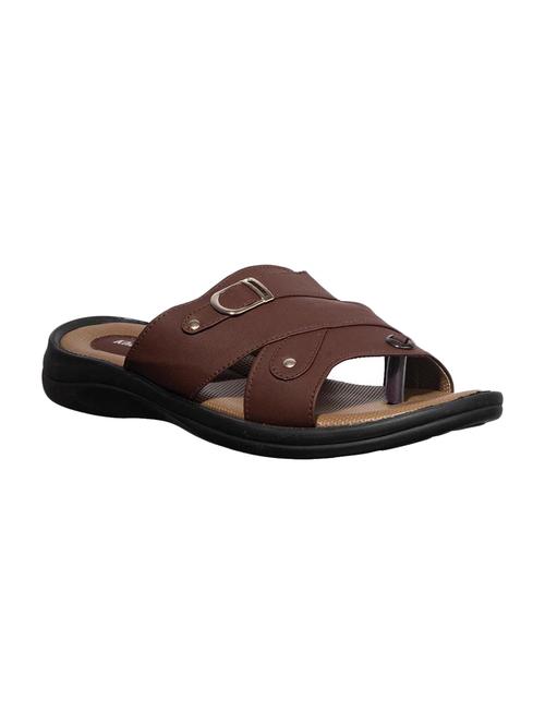 brown slip on sandals - 16978661 - Standard Image - 1