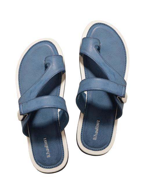 blue slip on slippers - 16978688 - Standard Image - 1