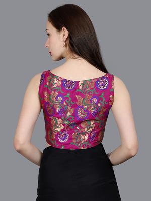 floral brocade blouse - 16978705 - Standard Image - 3