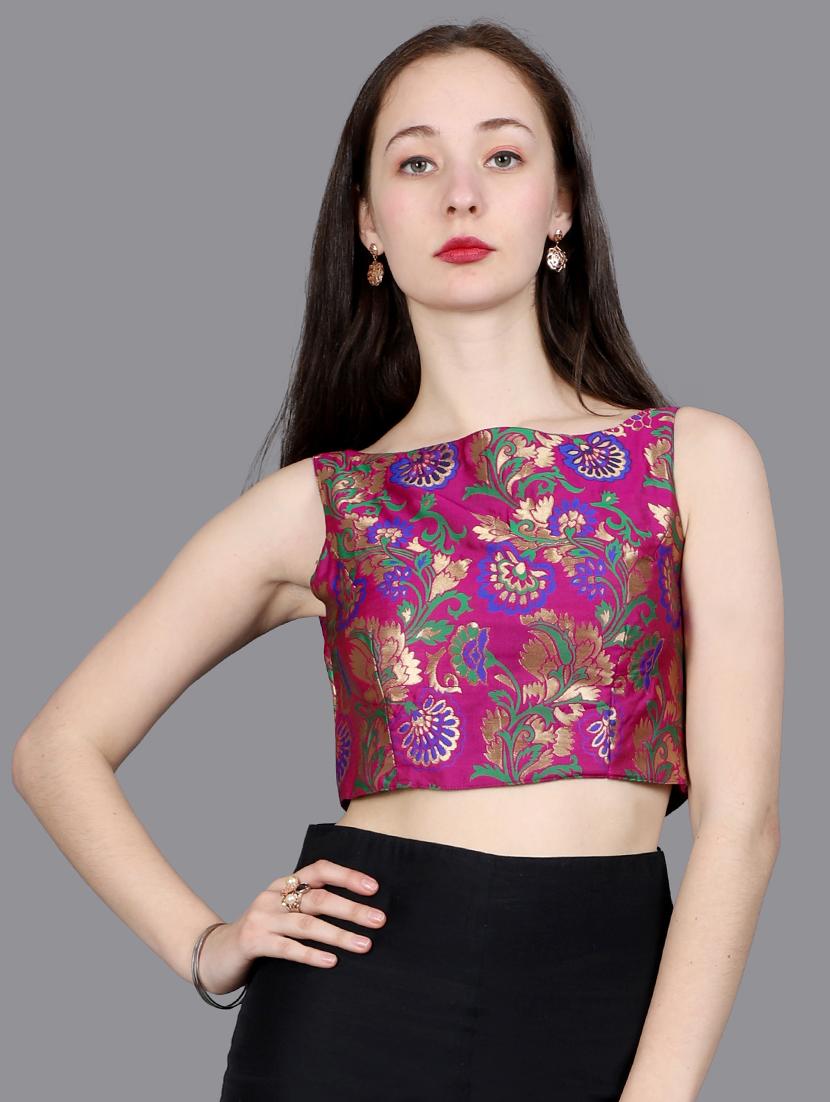 floral brocade blouse - 16978705 - Zoom Image - 1
