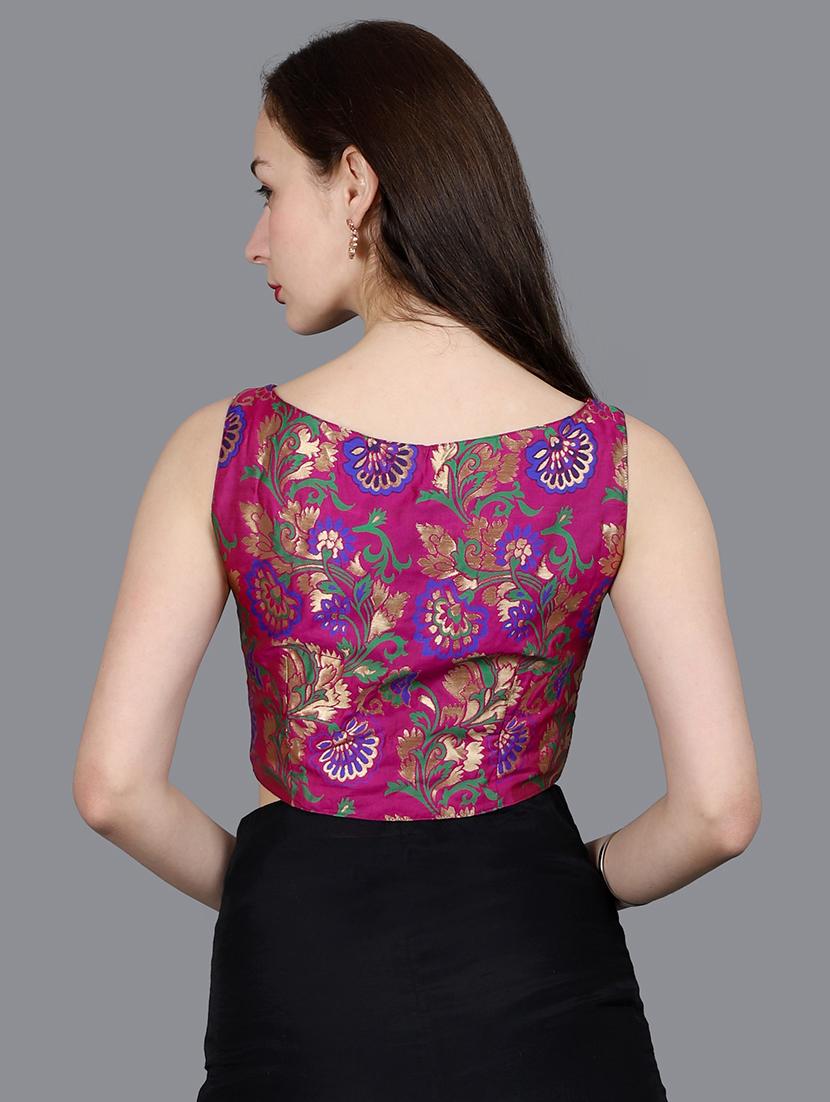 floral brocade blouse - 16978705 - Zoom Image - 3