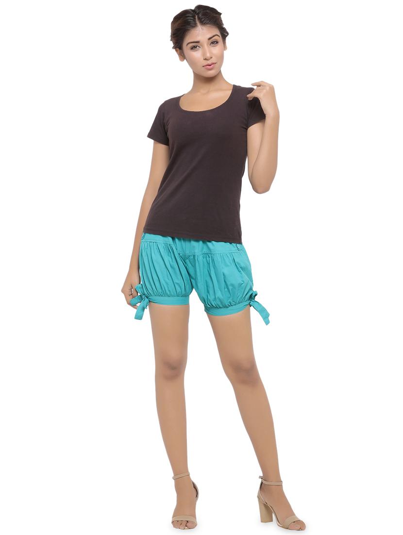 side tie knot solid shorts - 16978762 - Zoom Image - 4