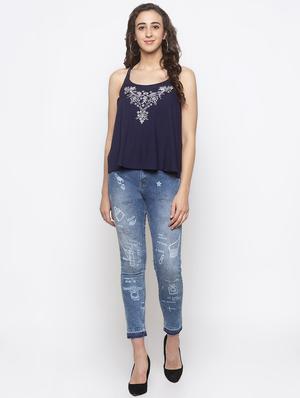 embroidered detail cami top - 16978932 - Standard Image - 4
