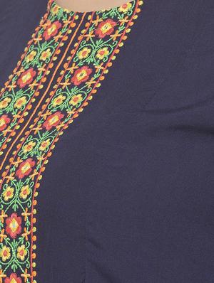 embroidered detail round neck top - 16978941 - Standard Image - 5