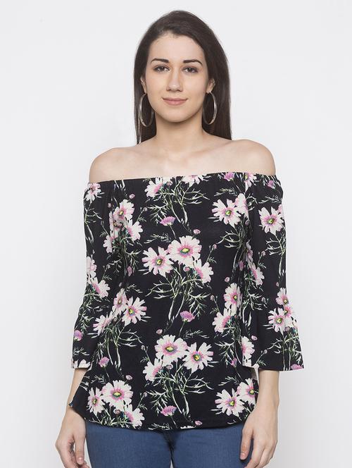 off shoulder floral top - 16978978 - Standard Image - 1