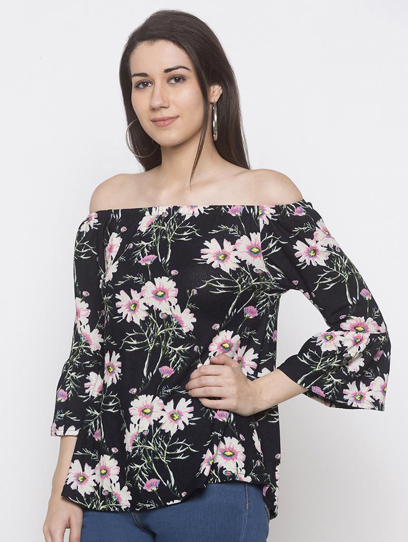 off shoulder floral top - 16978978 - Zoom Image - 2