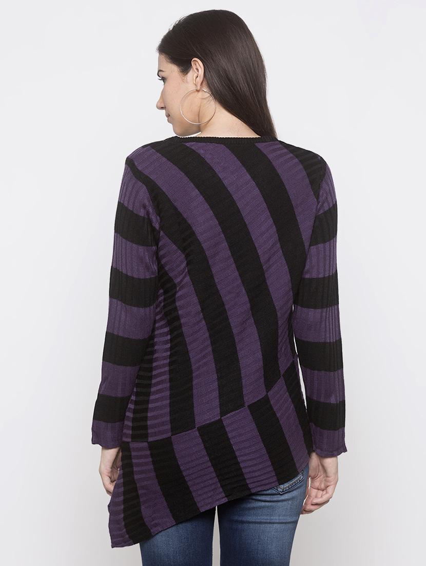 striped asmmetric pullover - 16979001 - Zoom Image - 3