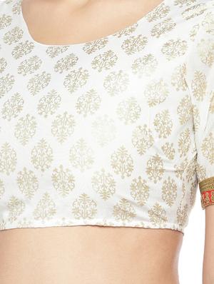 white cotton solid blouse - 16979107 - Standard Image - 5