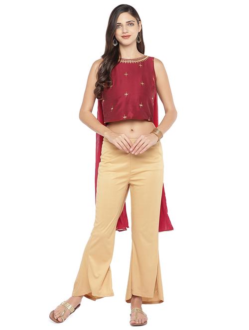 red cotton ethnic wear - 16979114 - Standard Image - 1