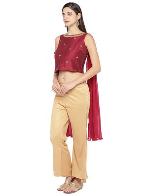 red cotton ethnic wear - 16979114 - Standard Image - 2