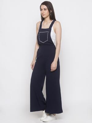 pearl embellished full leg jumpsuit - 16979127 - Standard Image - 2