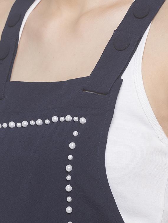 pearl embellished full leg jumpsuit - 16979127 - Zoom Image - 4