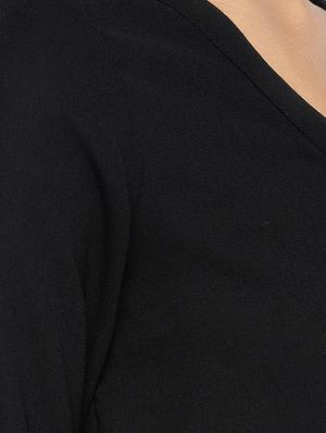 tie front solid jumpsuit - 16979131 - Standard Image - 4