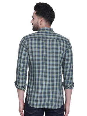 green checkered casual shirt - 16979327 - Standard Image - 3