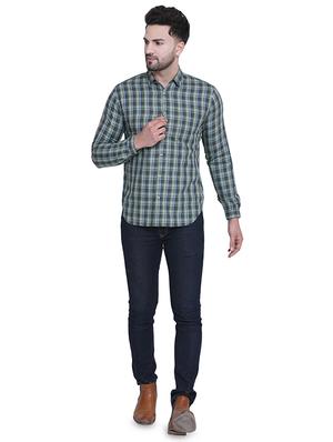 green checkered casual shirt - 16979327 - Standard Image - 4
