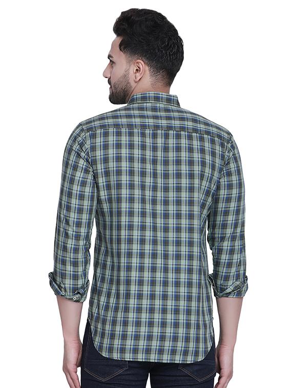 green checkered casual shirt - 16979327 - Zoom Image - 3
